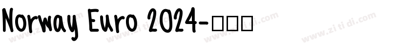 Norway Euro 2024字体转换